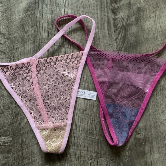 NEW Women’s 7 Pairs Lace G-String Thong Set M/L - Picture 2 of 4